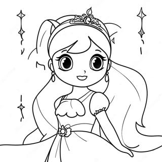 Page A Colorier Princesse Serenity Elegante Dans Une Robe Etincelante 26037-23903