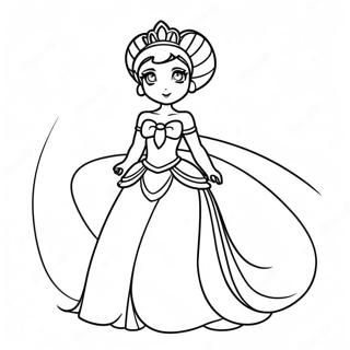 Page A Colorier Princesse Serenity Elegante Dans Une Robe Etincelante 26037-23904