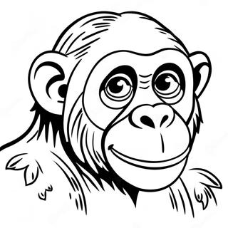 Page A Colorier Chimpanze 26096-23946