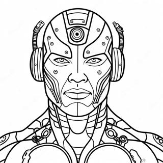 Cyborg Pages À Colorier