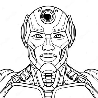 Page A Colorier De Cyborg 26206-24035