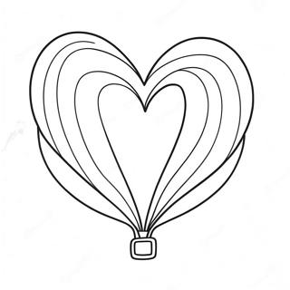 Page A Colorier De Ballon En Forme De Coeur 26216-24042