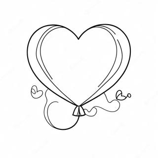 Page A Colorier De Ballon En Forme De Coeur 26216-24044