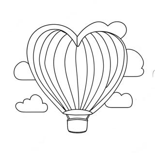 Page A Colorier De Ballon En Forme De Coeur Colore 26217-24047