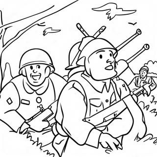 Seconde Guerre Mondiale Pages À Colorier