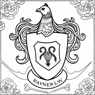 Page A Colorier Du Blason De Ravenclaw 26236-24059