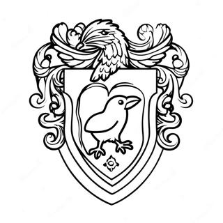 Page A Colorier Du Blason De Ravenclaw 26236-24060