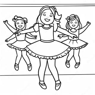 Page A Colorier De La Performance Excitante Des Dance Moms 26247-24069