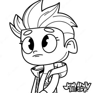 Johnny Test Pages À Colorier