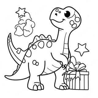 Page A Colorier De Dinosaure De Noel 2632-2145