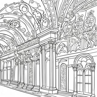 Page A Colorier Architecture Renaissance Elegante 26332-24133