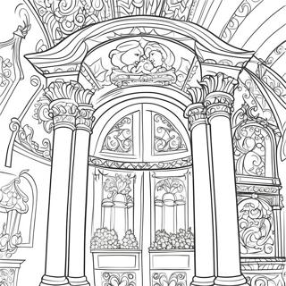 Page A Colorier Architecture Renaissance Elegante 26332-24134