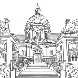 Page A Colorier Architecture Renaissance Elegante 26332-24135