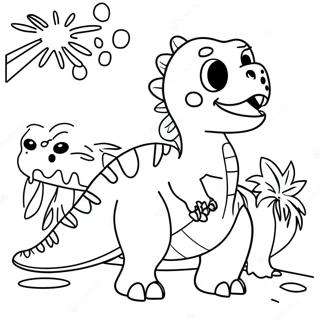 Page A Colorier Anniversaire Dinosaure 26362-24146