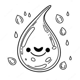 Page A Colorier Goutte De Pluie Heureuse 26383-24168