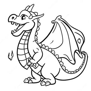 Dragon Cracheur De Feu Dans La Page A Colorier De Dragon City 26413-24189