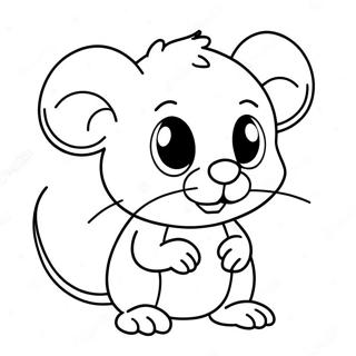 Souris Mignonne Page A Colorier 26432-24202