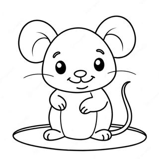 Souris Mignonne Page A Colorier 26432-24203