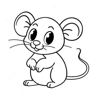 Souris Mignonne Page A Colorier 26432-24204