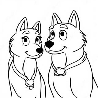 Aventure De Balto Et Jenna Page A Colorier 26463-24232