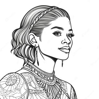 Zendaya Pages À Colorier