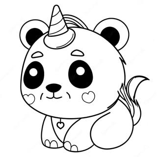 Page A Colorier Du Panda Licorne 26552-24300