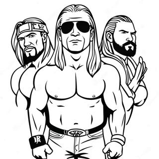 Page A Colorier Les Superstars De La Wwe En Action 26623-24359