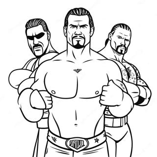 Page A Colorier Les Superstars De La Wwe En Action 26623-24360