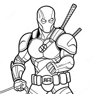 Page A Colorier Deathstroke En Action 26633-24365