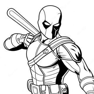 Page A Colorier Deathstroke En Action 26633-24367