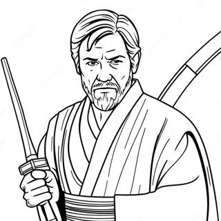 Page A Colorier Dobi Wan Kenobi 26652-24380