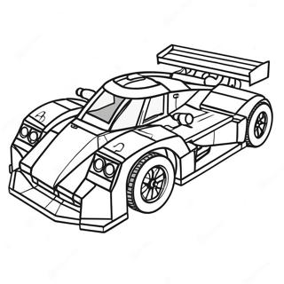 Page A Colorier De Voiture De Course Lego Rapide 26683-24406