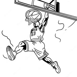 Coloriage De Jimmy Butler En Train De Dunker Au Basket 26773-24478