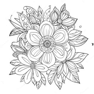 Page A Colorier De Fleur Difficile 26792-24492