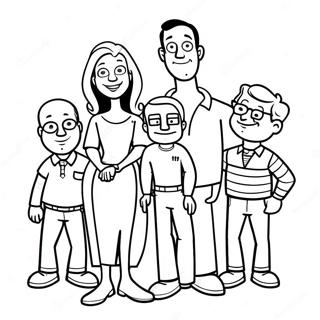 Page A Colorier De La Famille American Dad Drole 26823-24517