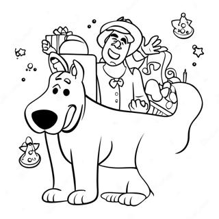 Page A Colorier De Noel De Scooby Doo 26832-24524