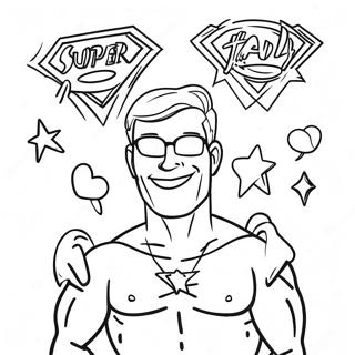 Super Papa Pages À Colorier