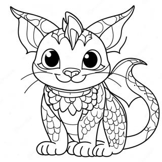 Page A Colorier Du Dragon Chat 26912-24587