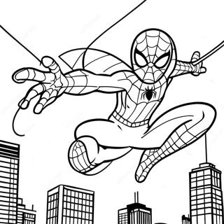 Page A Colorier Spider Man Tom Holland En Balancement 27063-24711