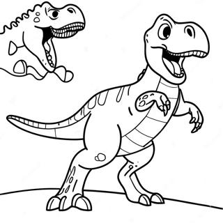 Page A Colorier Dinosaure T Rex Rugissant 27103-24741