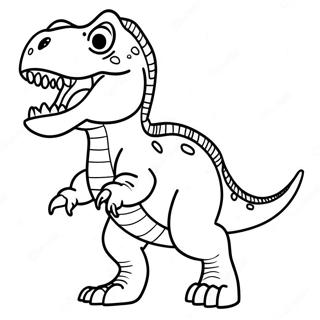 Page A Colorier Dinosaure T Rex Rugissant 27103-24744