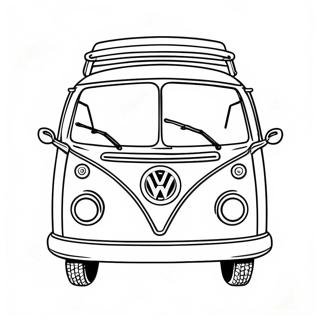 Page A Colorier Volkswagen Bus Retro Des Annees 60 27123-24759