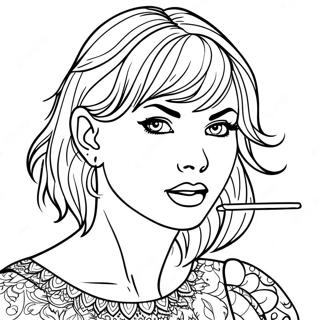 Taylor Swift Midnights Pages À Colorier