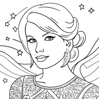 Page A Colorier Taylor Swift Dans Nuit Etoilee 27133-24765