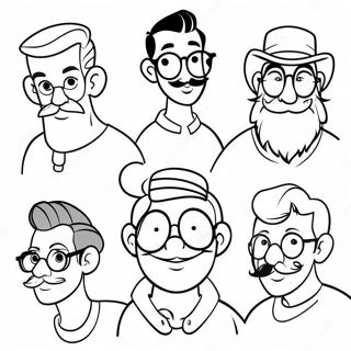 Page A Colorier Personnages Disney Hipster 27142-24772