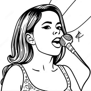 Page A Colorier De Selena Gomez Chantant Sur Scene 27203-24821