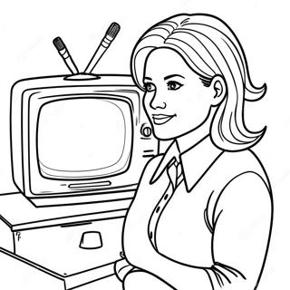 Page A Colorier Femme De La Tv 27253-24851