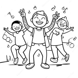 Page A Colorier Fete De Danse Gonoodle 27264-24862