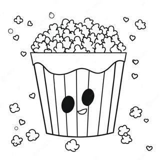 Page A Colorier De Popcorn 2727-2218