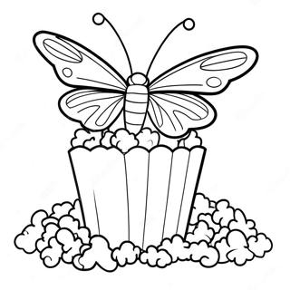 Page A Colorier De Popcorn Papillon 2728-2224